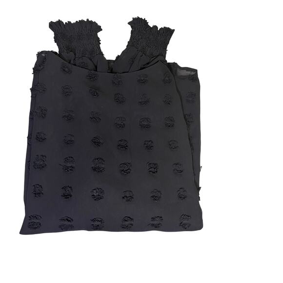 Blooming Jelly Chiffon Pom Pom Elastic Ruffle Cuff Sheer Gothic Blouse Women's S - Picture 8 of 8